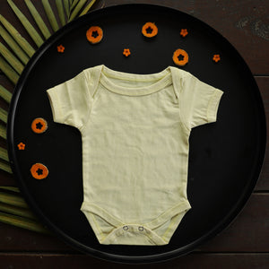 Turmeric Dyed Organic Cotton ONESIE for New Born